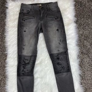 True Religion Haley Super Skinny Moto Jeans